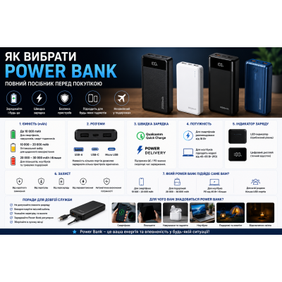 Як вибрати Power Bank: повний посібник перед покупкою