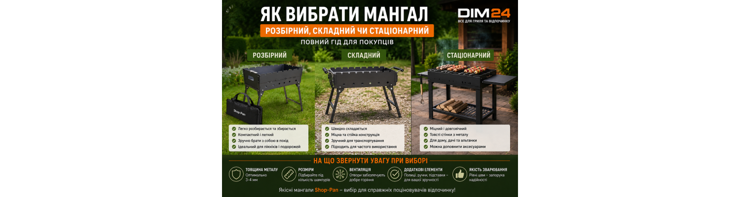 Як вибрати мангал: розбірний, складний чи стаціонарний