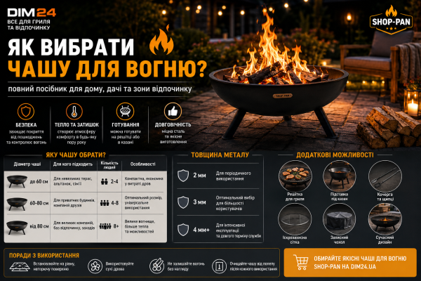 Як вибрати чашу для вогню: повний посібник для дому, дачі та зони відпочинку