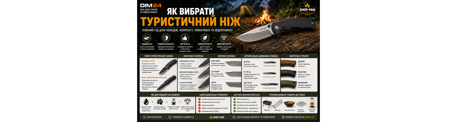 Як вибрати туристичний ніж: повний гід для початківців і досвідчених туристів