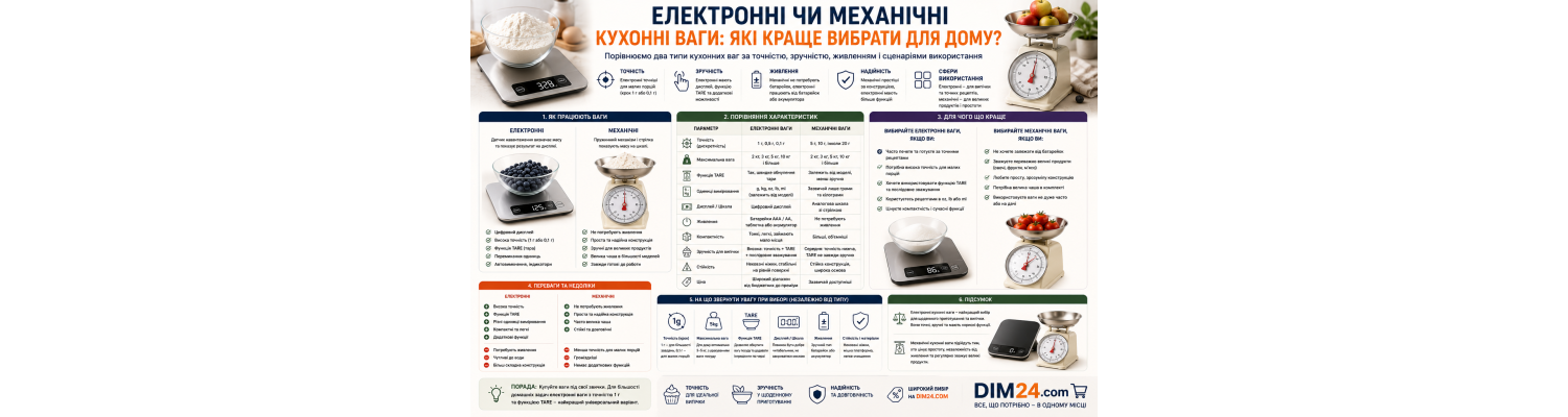 Електронні чи механічні кухонні ваги: які краще вибрати для дому?