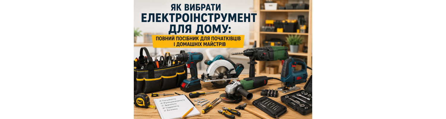 Як вибрати електроінструмент для дому