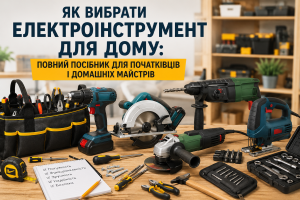 Як вибрати електроінструмент для дому: повний посібник для початківців і домашніх майстрів