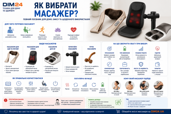 Як вибрати масажер: повний посібник для дому, офісу та щоденного використання