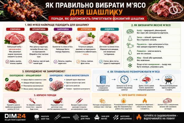 Як правильно вибрати м'ясо для шашлику: поради, які допоможуть приготувати соковитий шашлик