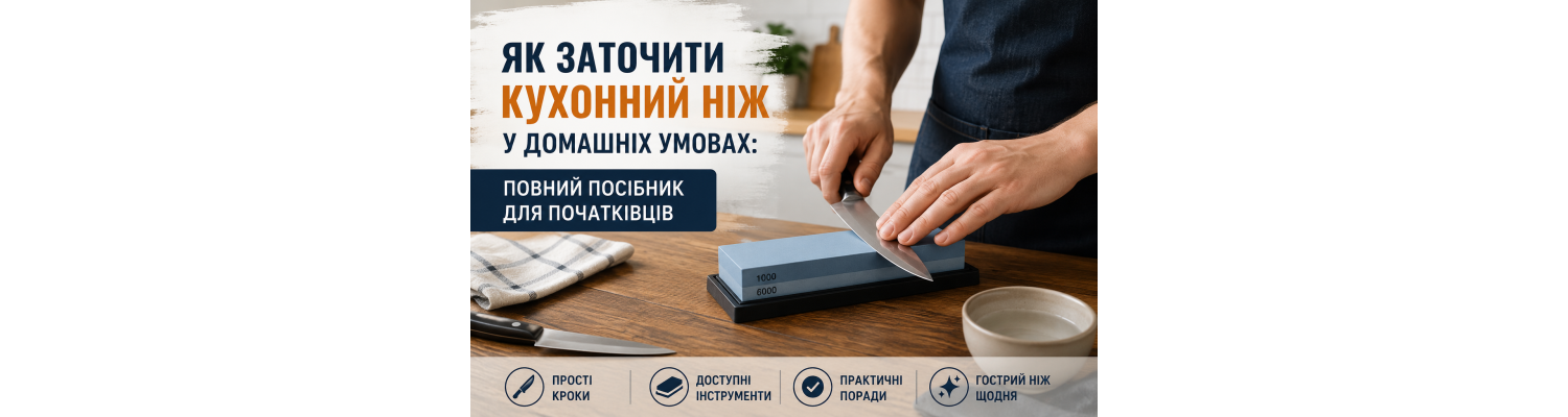 Як заточити кухонний ніж у домашніх умовах