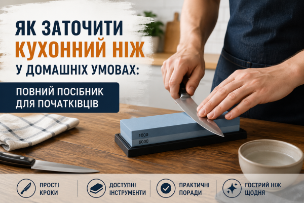 Як заточити кухонний ніж у домашніх умовах: повний посібник для початківців