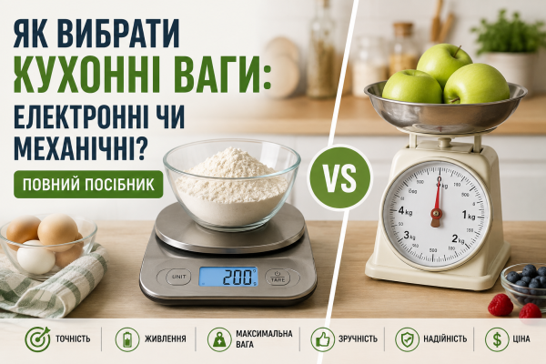 Як вибрати кухонні ваги: електронні чи механічні? Повний посібник