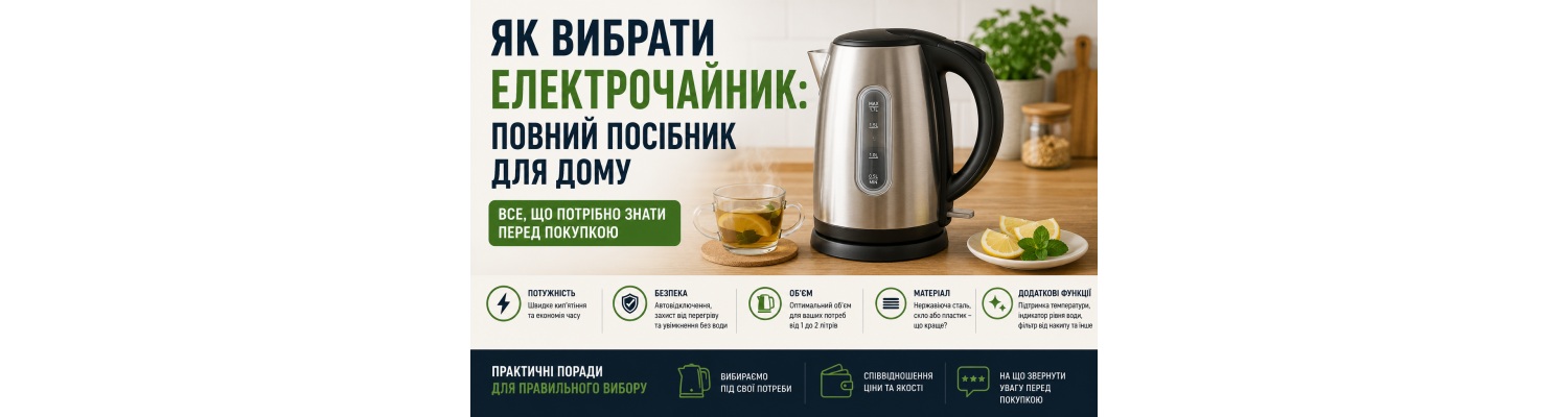 Як вибрати електрочайник: повний посібник для дому