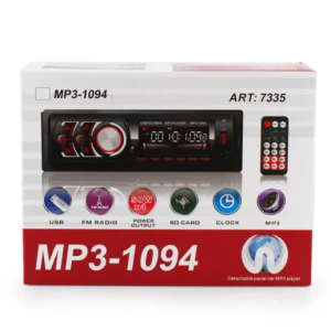 Автомагнитола MP3 1094 BT съемная панель ISO cable