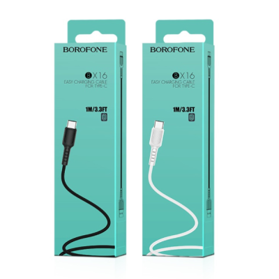 Кабель USB BOROFONE BX16 Easy Type-C (3A) (1M)