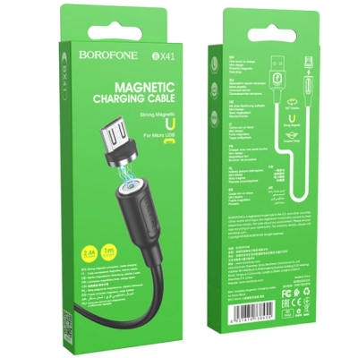 Кабель USB BOROFONE BX41 Amiable Micro USB (2.4A) (1M)