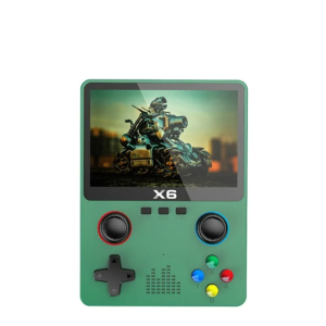 Портативная игровая приставка X6 GBA для детей 1000 игр/3.5'' IPS, 640x480/AV выход/консоль, ретро/2000mAh Зеленый