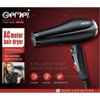 Мощный фен Gemei Gm-1787 2000 Вт