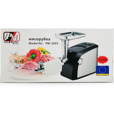 Электромясорубка PM-1055 Promotec (4шт.ящ)