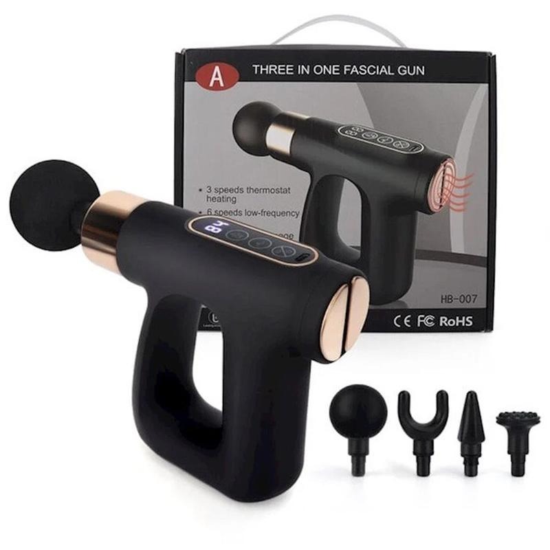 Массажер для тела аккумуляторный Fascial Gun hb-007
