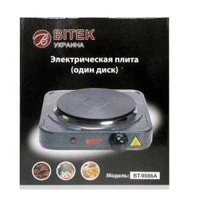 Электроплита 1 диск 1000Вт 150мм BITEK BT-9086A