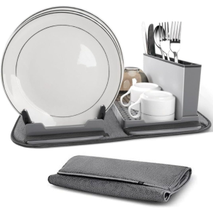 Сушилка для посуды с ковриком и поддоном Scalable Drain Rack