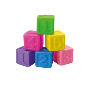 Набор резиновых кубиков с цифрами 6 штук FANNY RATTLE BATHE 0282