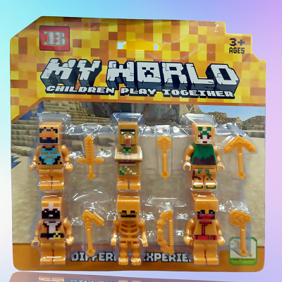 Набор минифигурок Minecraft LEGO (6 шт) 33401