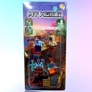 Набор минифигурок Minecraft LEGO (4 шт) 4010