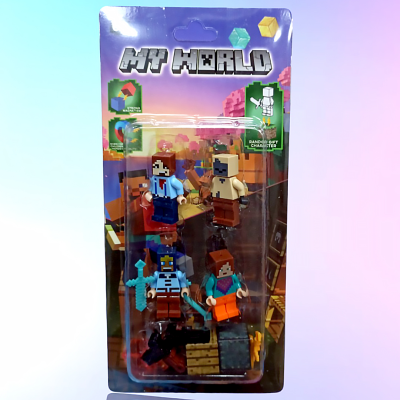 Набор минифигурок Minecraft LEGO (4 шт) 4010