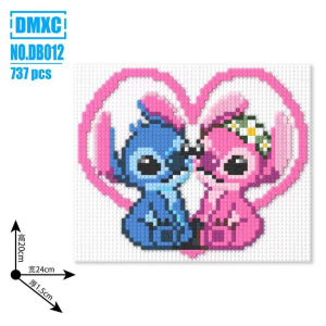 Мозаика на доске BRICKS DB012, 737 деталей, 240×200 мм
