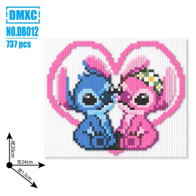 Мозаика на доске BRICKS DB012, 737 деталей, 240×200 мм