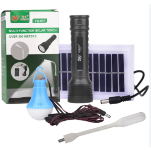 Фонарик ручной BL YW-037 +bulb+solar 8409