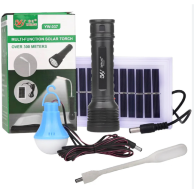 Фонарик ручной BL YW-037 +bulb+solar 8409