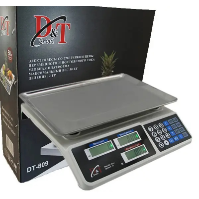 Весы торговые 50kg*4v D&T SMART DT-809