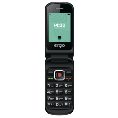 Мобильный телефон ERGO F241 Dual Sim Black, раскладушка