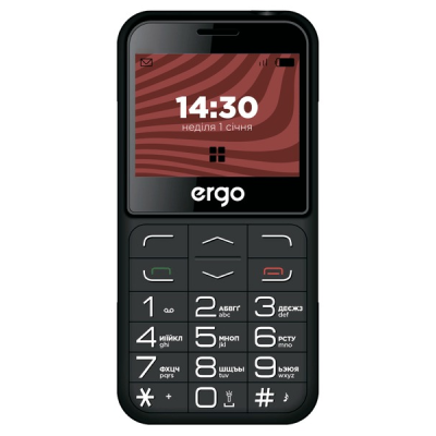 Мобильный телефон ERGO R231 Dual Sim Black, 2.31