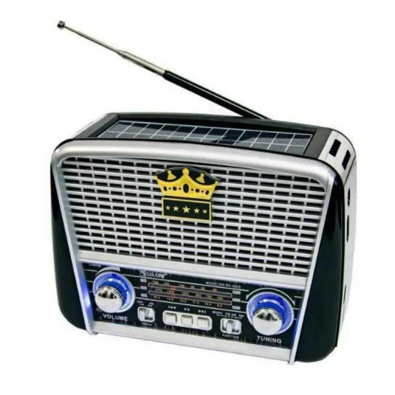 Радиоприемник Golon RX-455S Solar, солнечная панель, аккумулятор