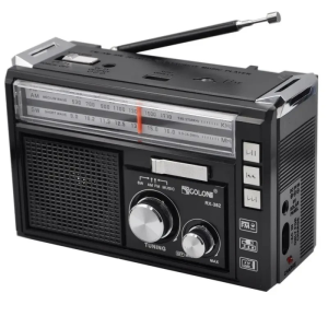 Радиоприемник Golon RX-382BT, Bluetooth, USB/SD, аккумулятор, LED-фонарь