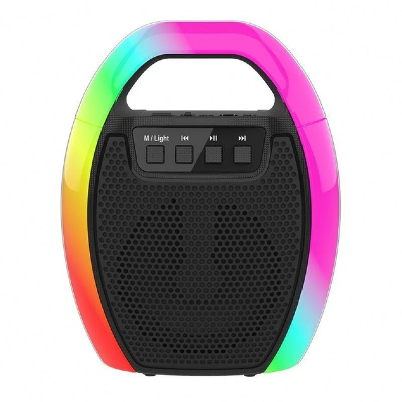 Портативная колонка ESS‑109B, Bluetooth/USB/SD/FM/AUX, светомузыка