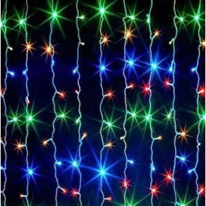 Xmas гирлянд (Водопад 3M*2M) 360LED M-3 Мультицветная 12PCS 7272