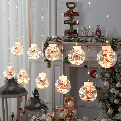 Xmas гирлянда микс 4 вида 200L M-1 Copper curtain ball lamp Мультицветная 3M*1.5M 7257
