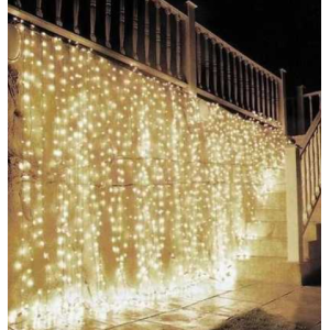 Xmas гирлянда LED (Водопад 3M*2M) 320-WW Теплый белый 3840