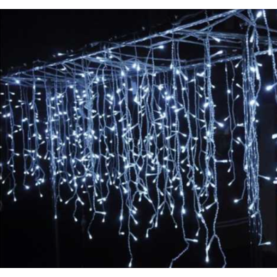 Xmas гирлянда LED 120 3.3Line Short curtain (Сосульки/Бахрома) W-1 Белая 5 Mетров Ул.+соед.Белый 3936