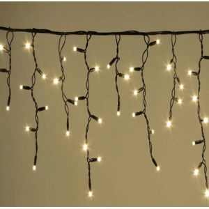 Xmas гирлянда LED 200 3.3 Short curtain(Сосульки/Бахрома) WW-2 Тёплый белый 10M*1,5M Ул+соед+Чер 7403