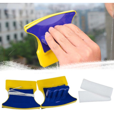 Магнитная щётка для мытья окон Double Sided Glass Cleaner, 12 см