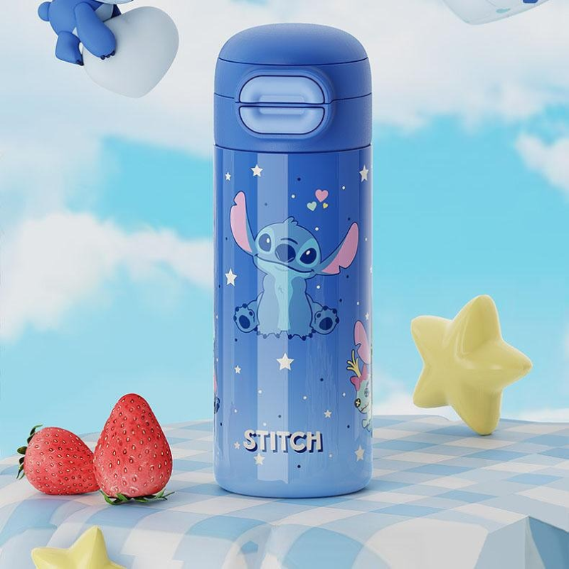 Термос с поилкой и трубочкой D-2040-S Stitch, 530 мл