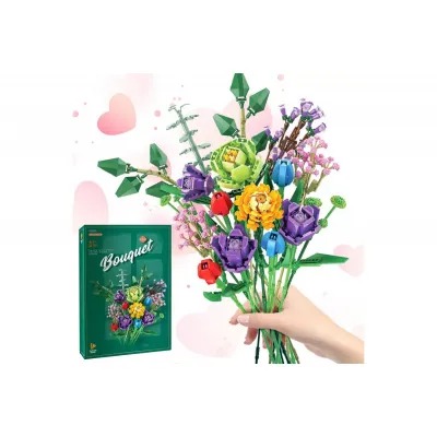 Конструктор «Bouquet Flowers Букет Цветы», 655001, 999 деталей