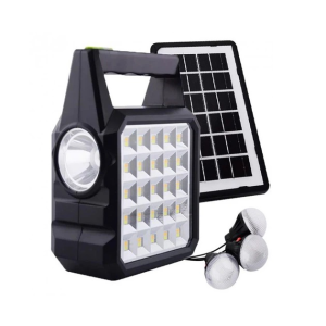 Портативная станция для зарядки GD 105, с солнечной панелью и 3 LED лампами