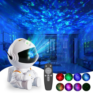 Ночник-проектор звездного неба «Астронавт» Astronaut Nebula Projector A-361, с пультом, 5 Вт