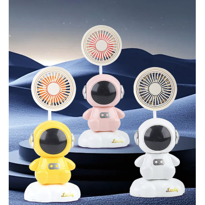 Вентилятор настольный Desktop Fan Y6, аккумуляторный, 3 режима, подсветка, гибкая ножка, точилка