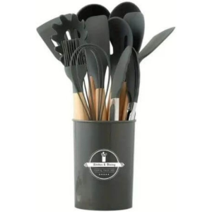 Набор кухонных принадлежностей Silicone Kitchen Set 11 в 1 на подставке