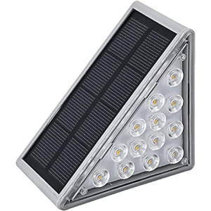 Садовый солнечный светильник для лестниц, 8 LED, 8×8×5,5 см,