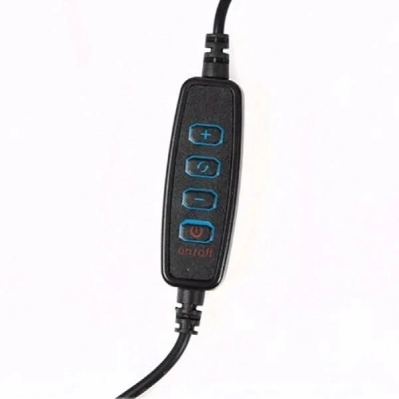 Кольцевая лампа QX-360, 14" (36 см), LED, 3 режима света, USB, крепление для штатива и телефона